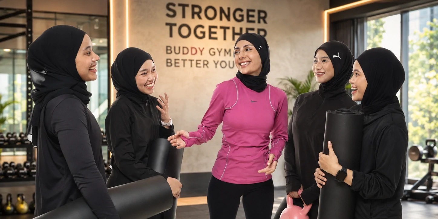 Members training together at a Sweat Sweet & Fit ladies gym